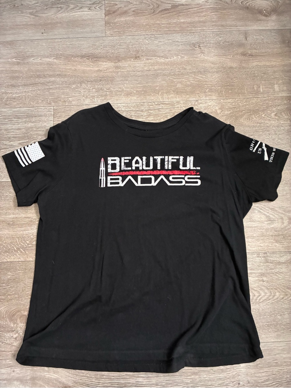Grunt Style Black "Beautiful Badass" Short Sleeve Tee